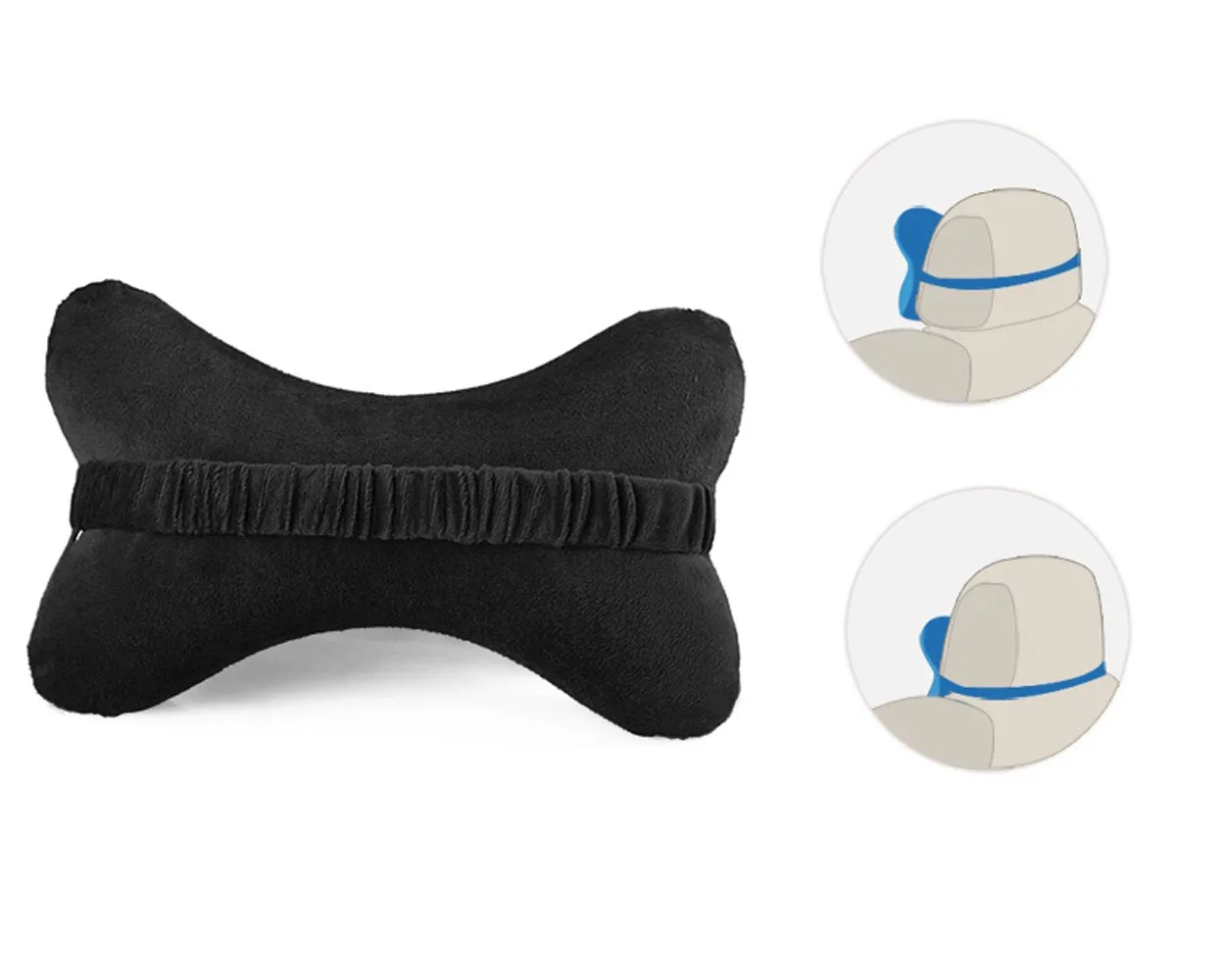 Car Neck Pillow Memory Foam Travel Pillow for Head Rest