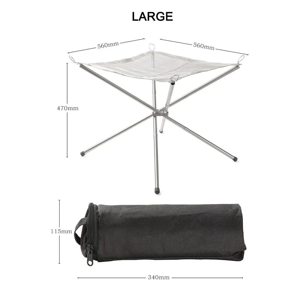 Fold-N-Go Portable Beach Fire Pit and Grill