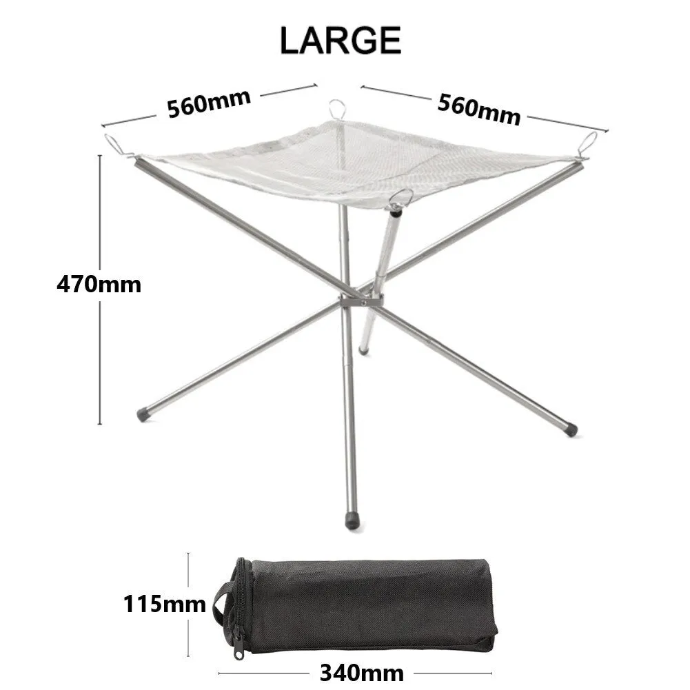 Fold-N-Go Portable Beach Fire Pit and Grill