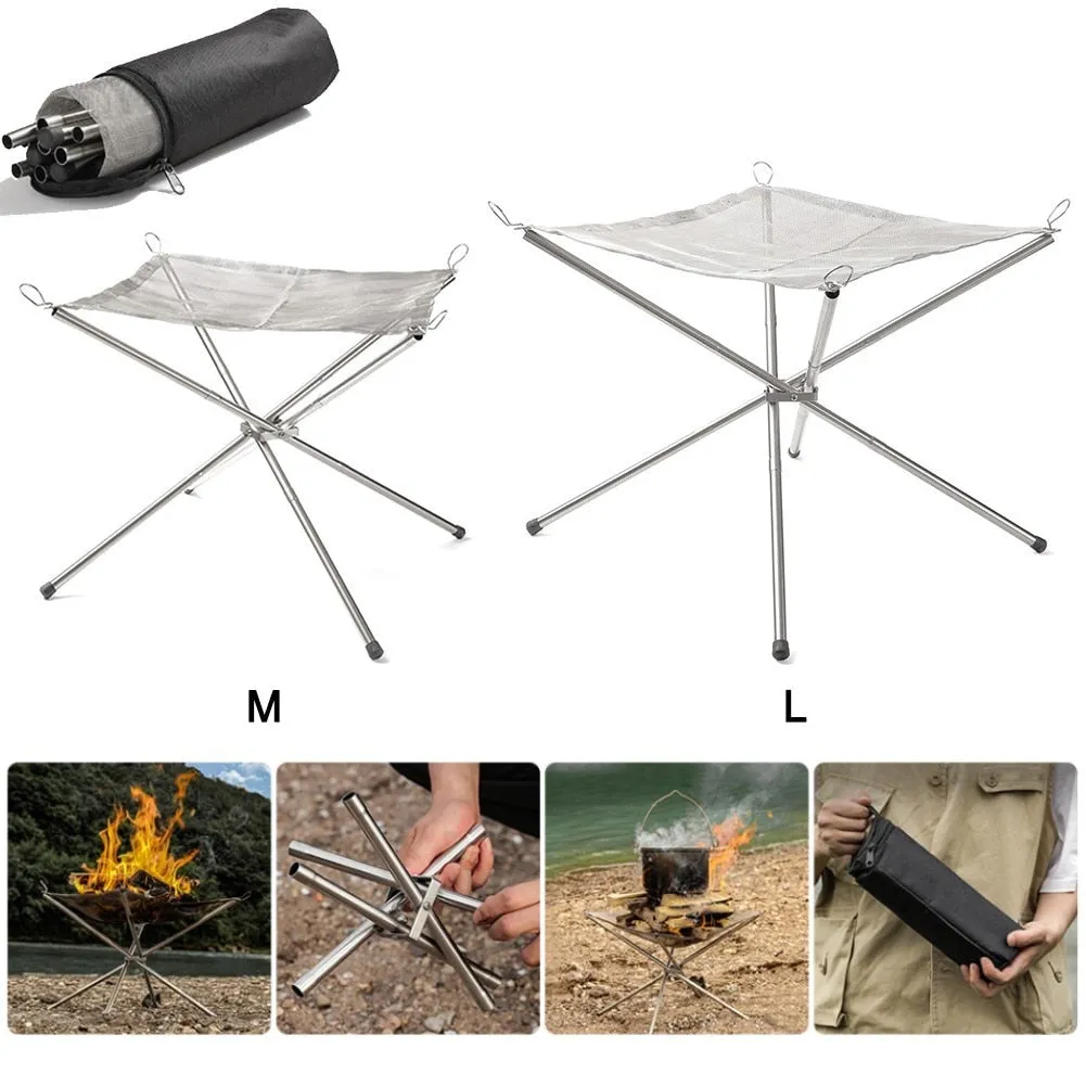 Fold-N-Go Portable Beach Fire Pit and Grill