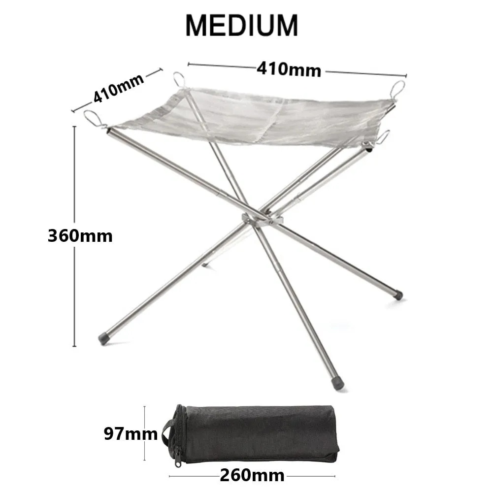 Fold-N-Go Portable Beach Fire Pit and Grill