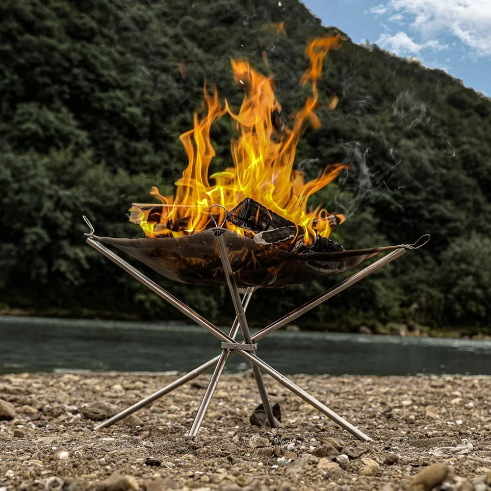 Fold-N-Go Portable Beach Fire Pit and Grill