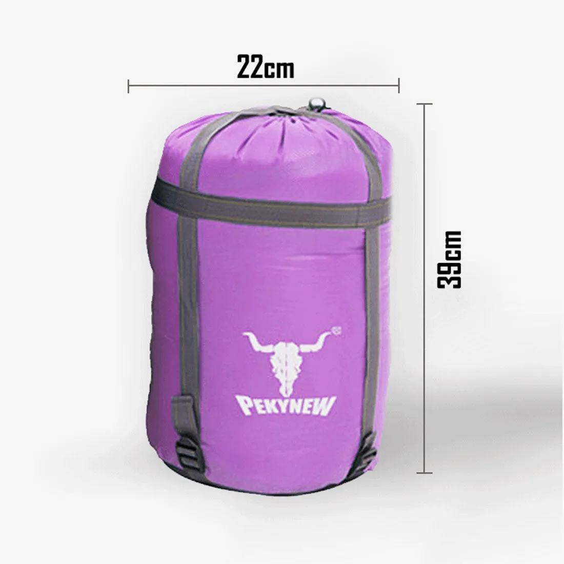 Outdoor Camping Envelope Sleeping Bag Thermal Tent Hiking Winter Single -10°C - purple