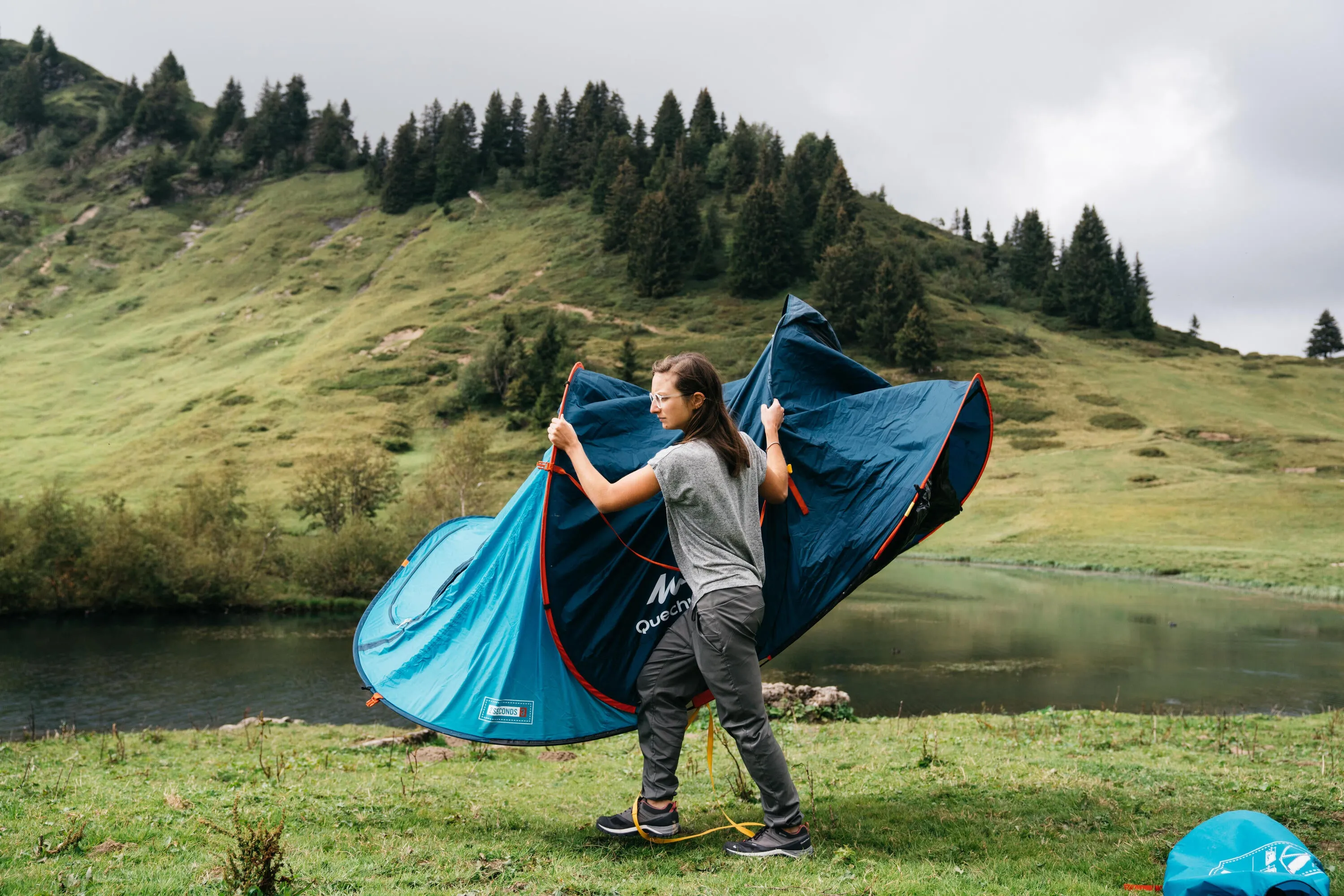 Quechua 2 Second Waterproof Pop Up Camping Tent 3 Person