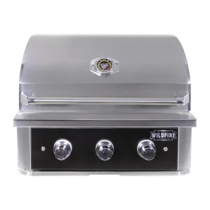 Wildfire Ranch PRO 30-Inch Black 304 SS Gas Grill - WF-PRO30G-RH-LP/NG